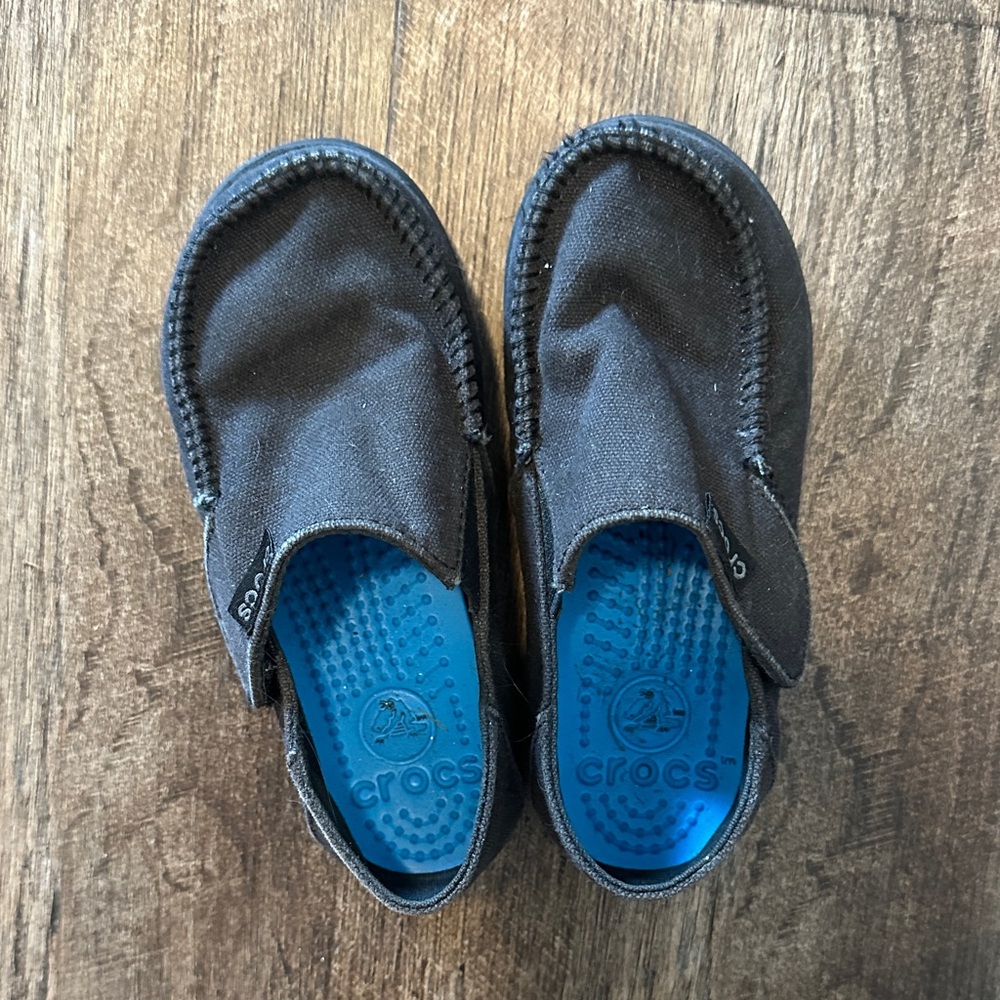CROCS Kids Black Slip-On Slippers